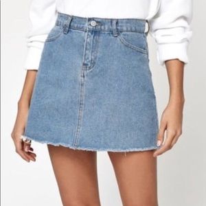 Brandy Melville Juliette Denim Mini Skirt